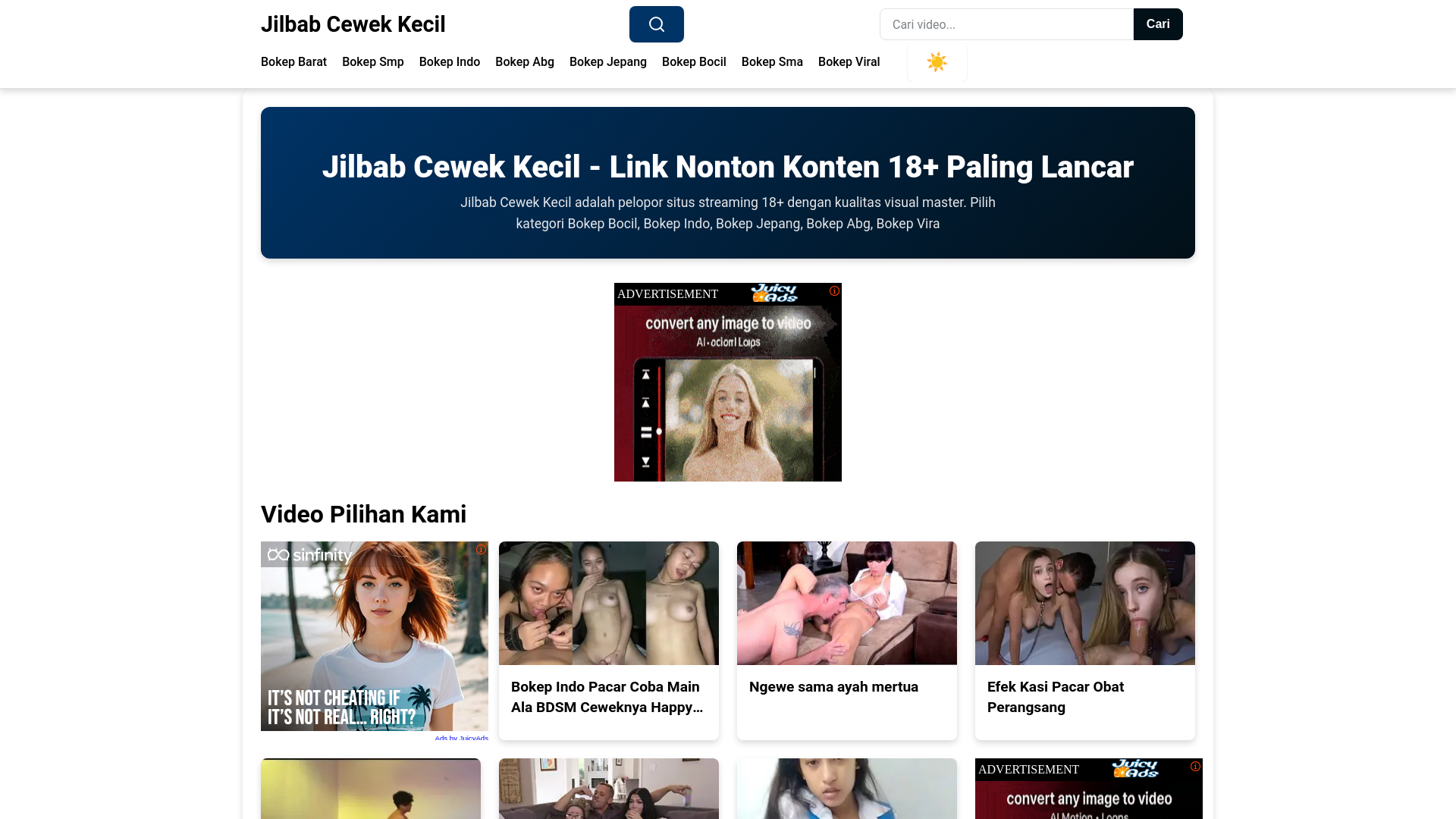 website screenshot of https://jilbabcewekkecil.pages.dev/