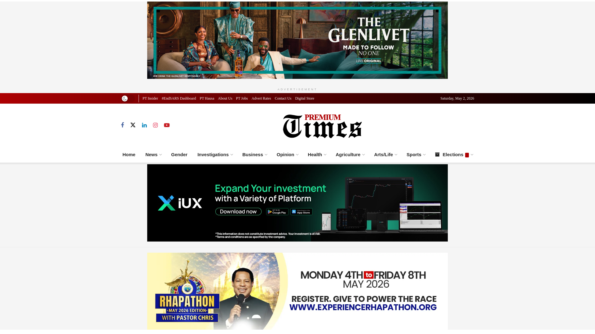 website screenshot of https://www.premiumtimesng.com/news/876382-ex-apc-governorship-candidate-aisha-binani-joins-ndc.html
