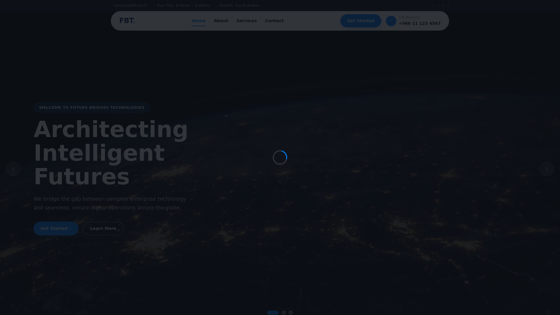 website screenshot of https://future-bridge-technologies-web.pages.dev/