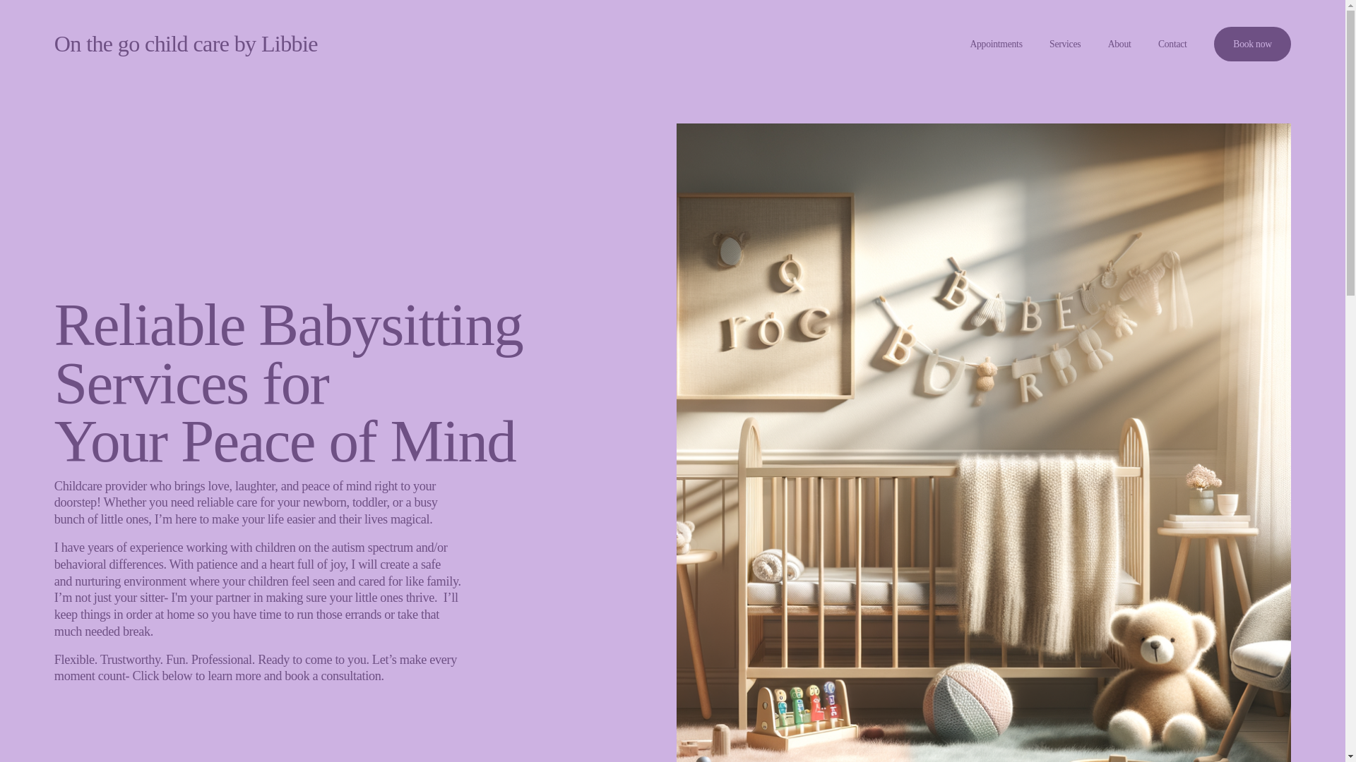 website screenshot of https://onthegochildcarebylibbie.org/