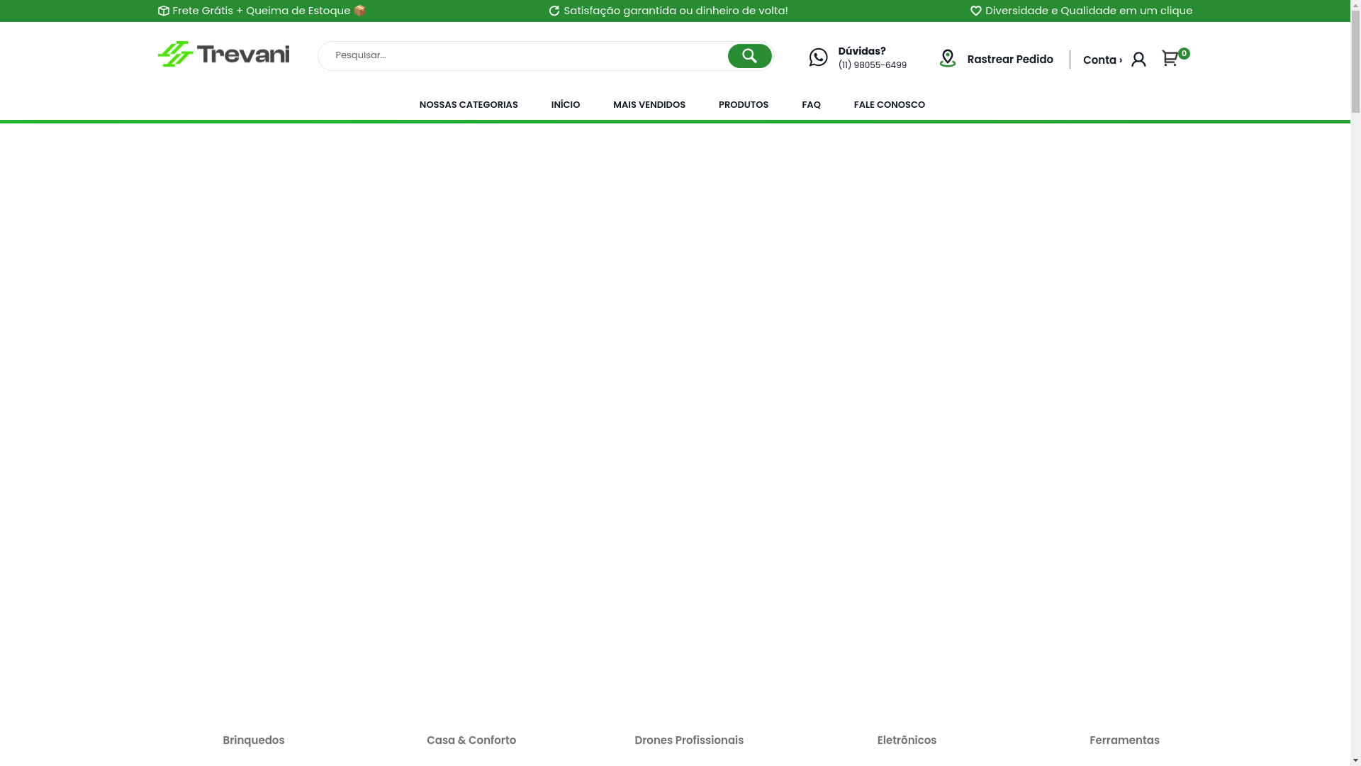 website screenshot of https://lojatrevani.com.br/