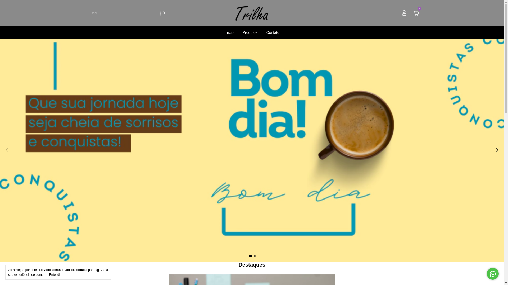 website screenshot of https://trilhaoficial.com.br/