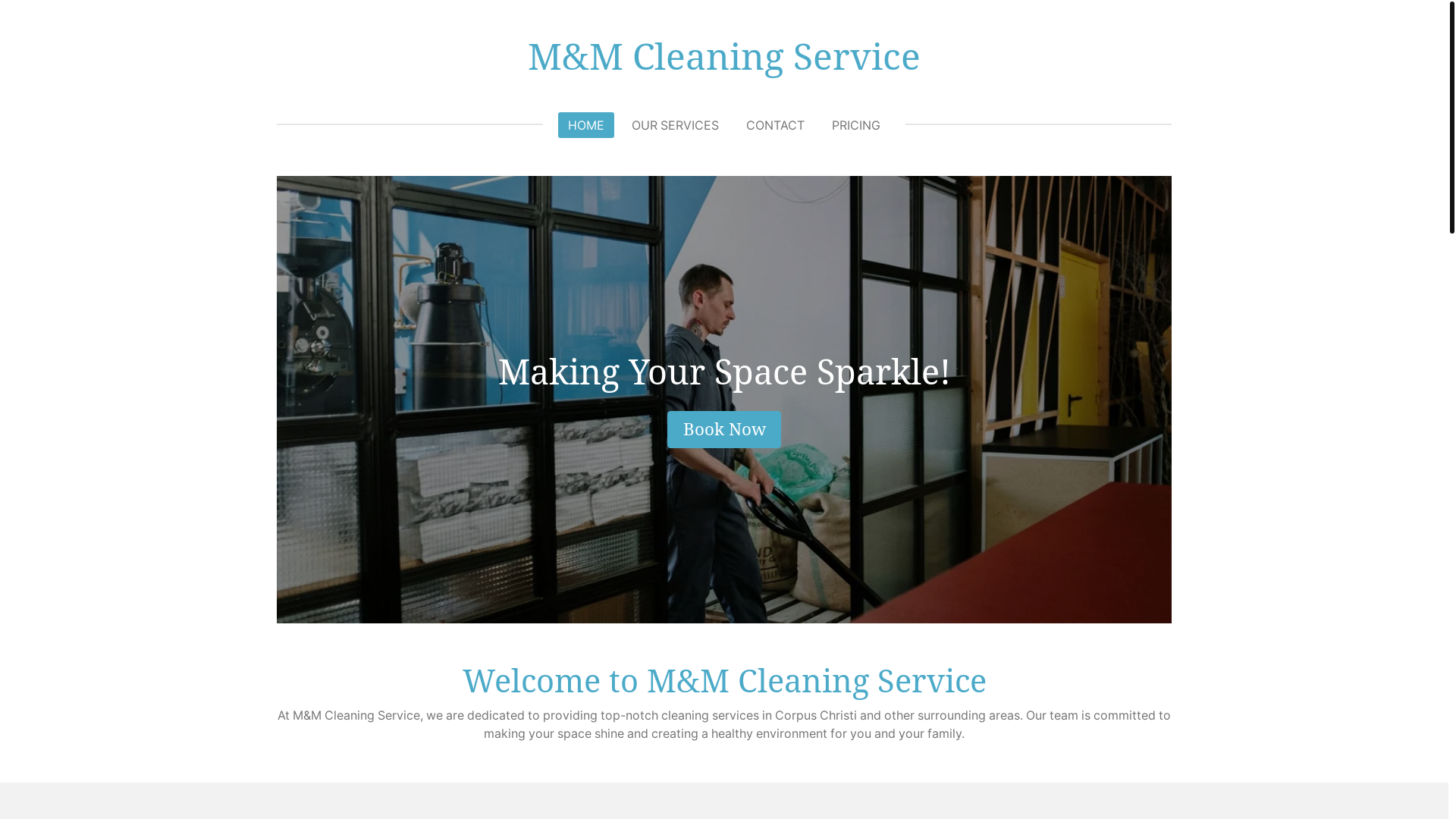 website screenshot of https://m-m-cleaning-service.com/