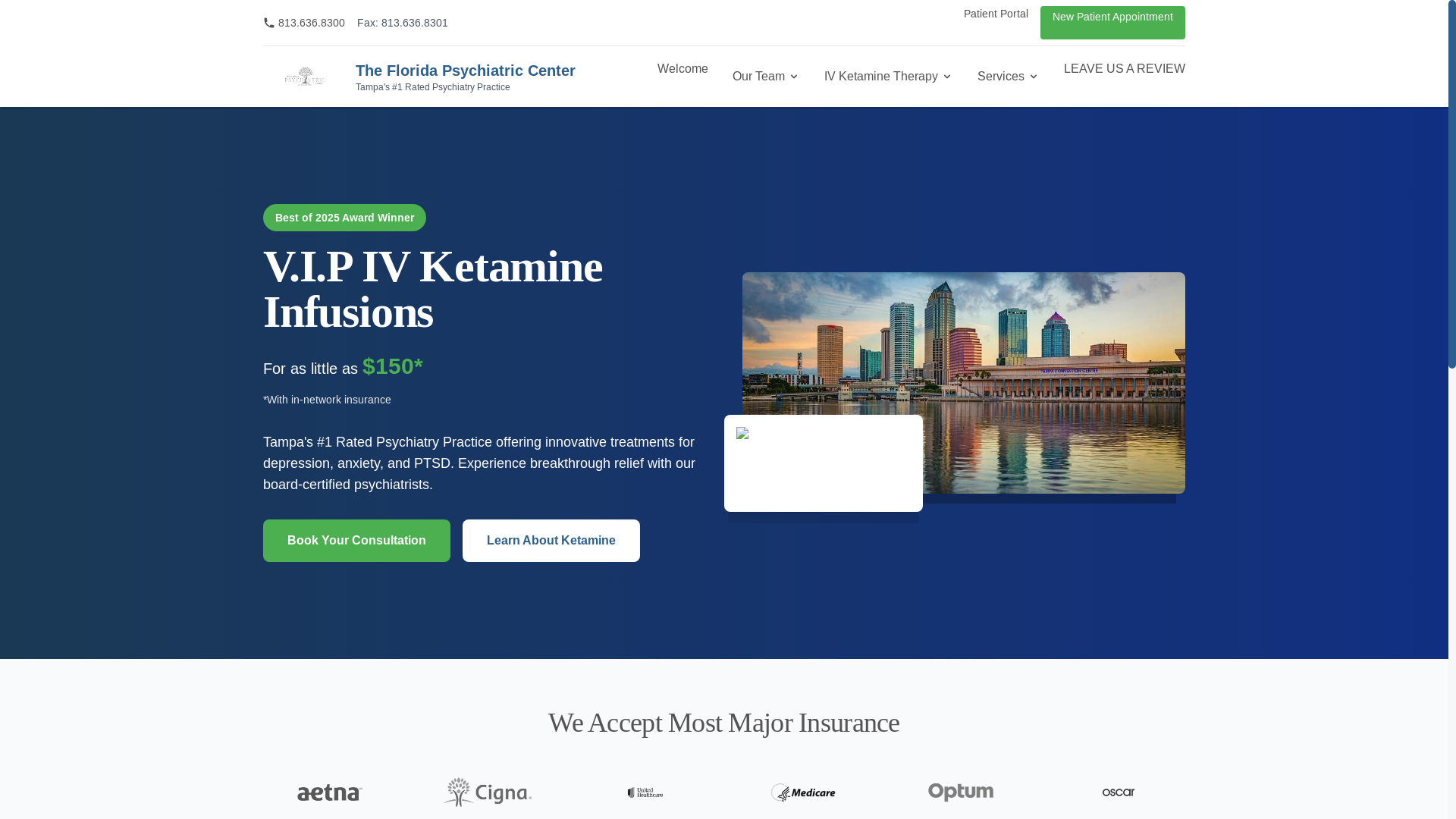 website screenshot of https://thefloridapsychiatriccenter-v4.pages.dev/