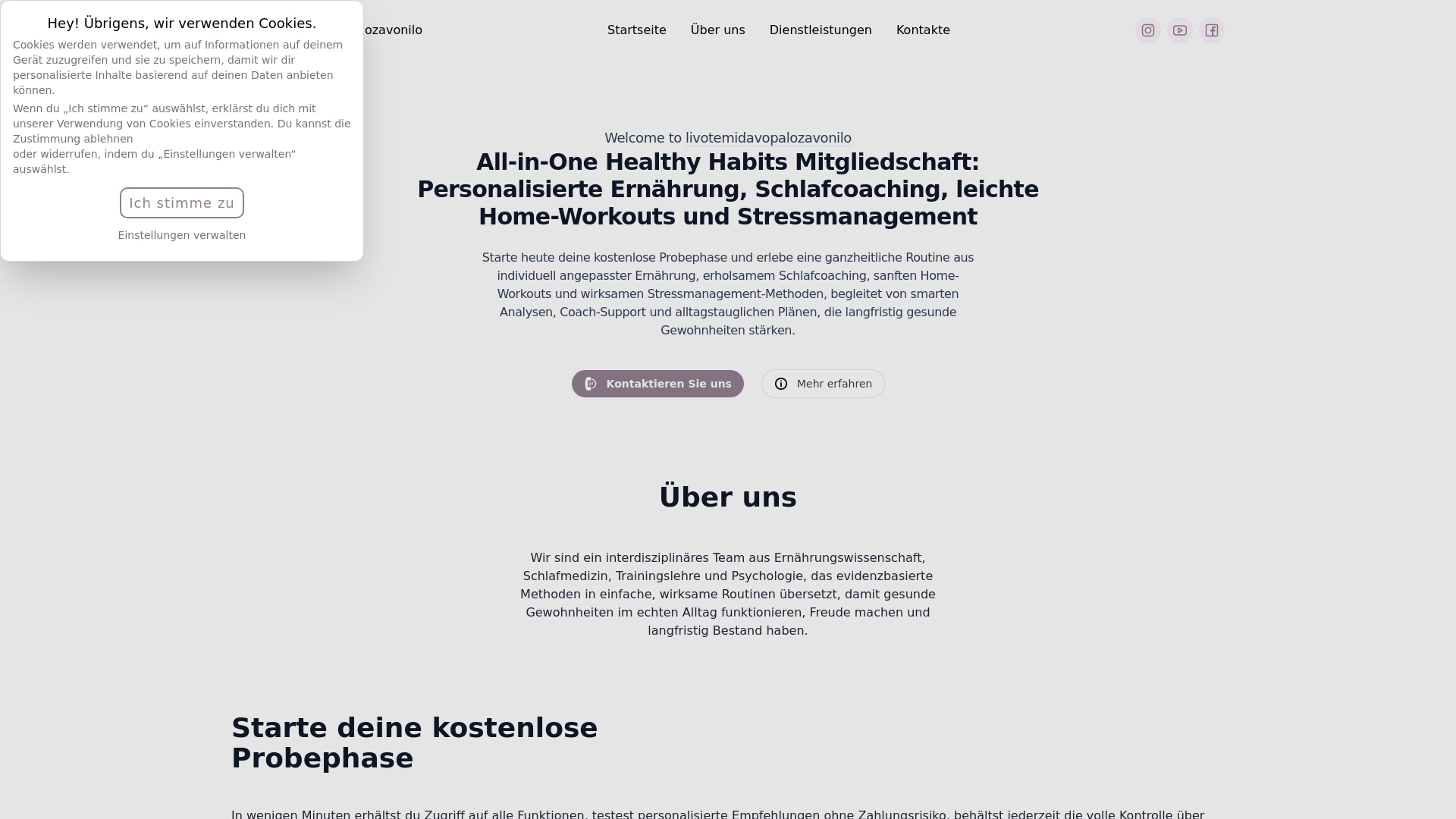 website screenshot of https://livotemidavopalozavonilo.digital/