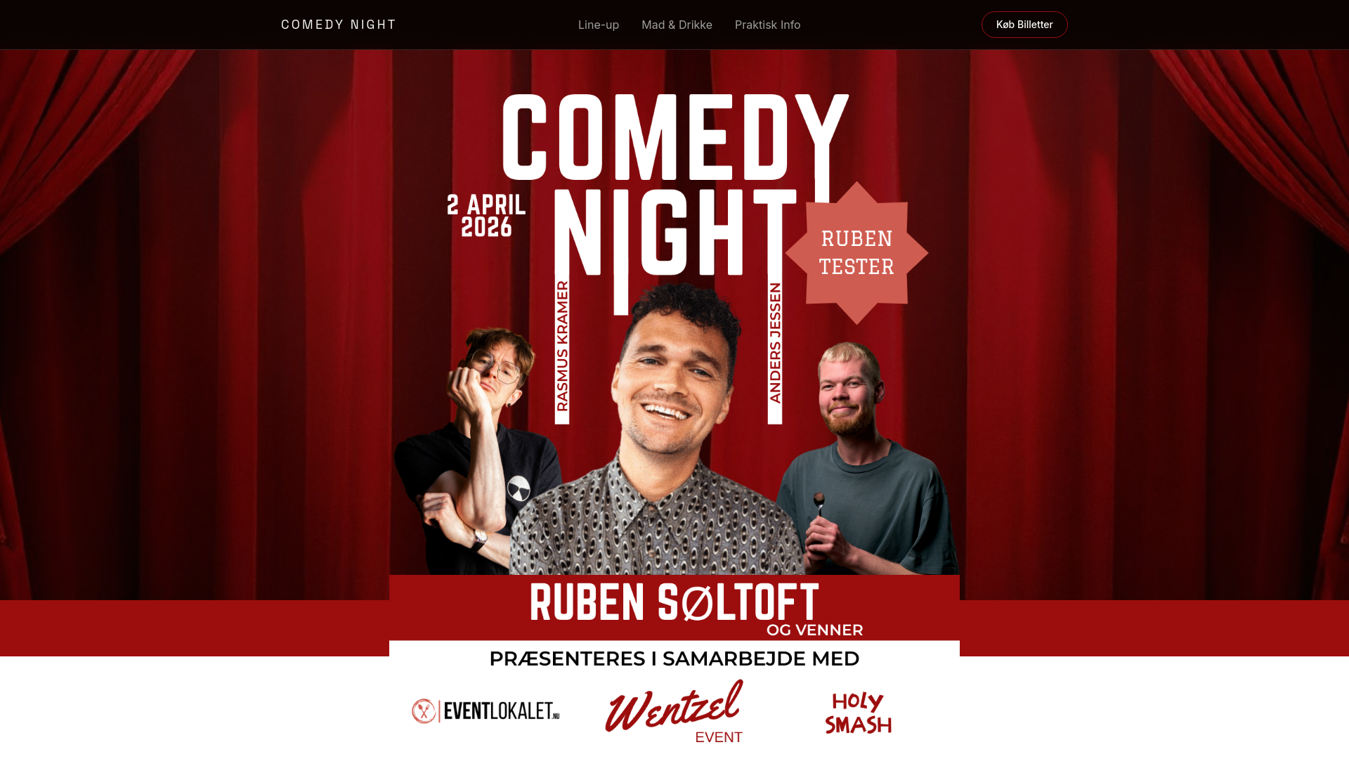 website screenshot of https://eventlokalerne.nu/