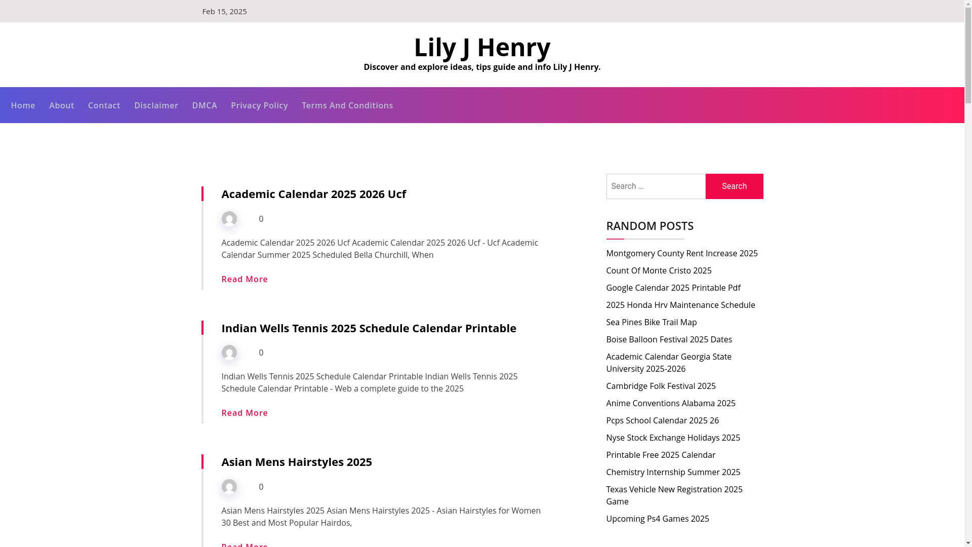 website screenshot of https://lilyjhenry.pages.dev/