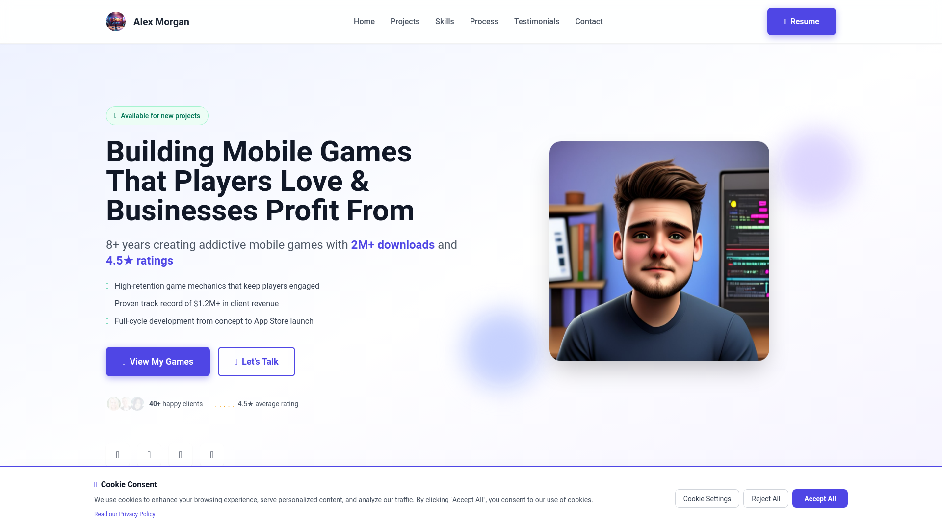 website screenshot of https://twnt-games.com