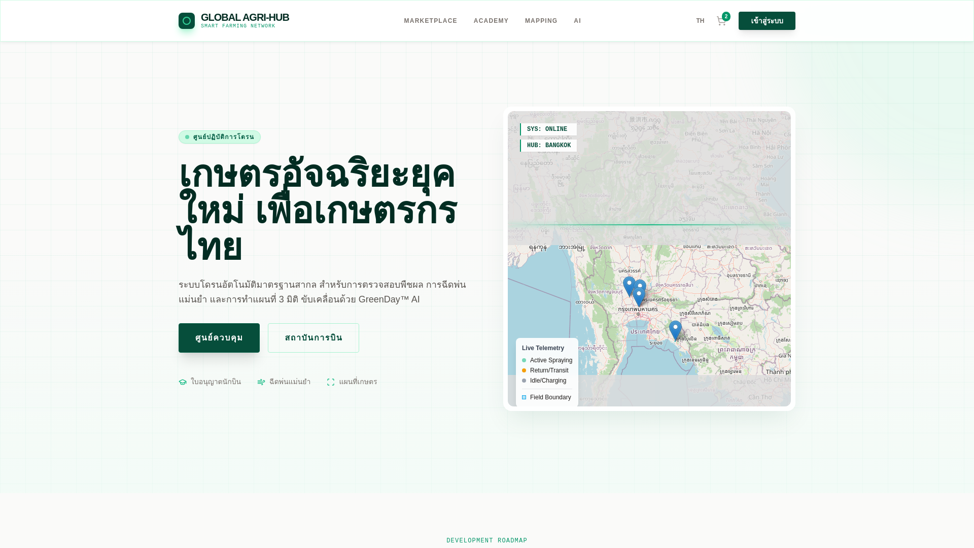 website screenshot of https://skyharvest-thailand.pages.dev/