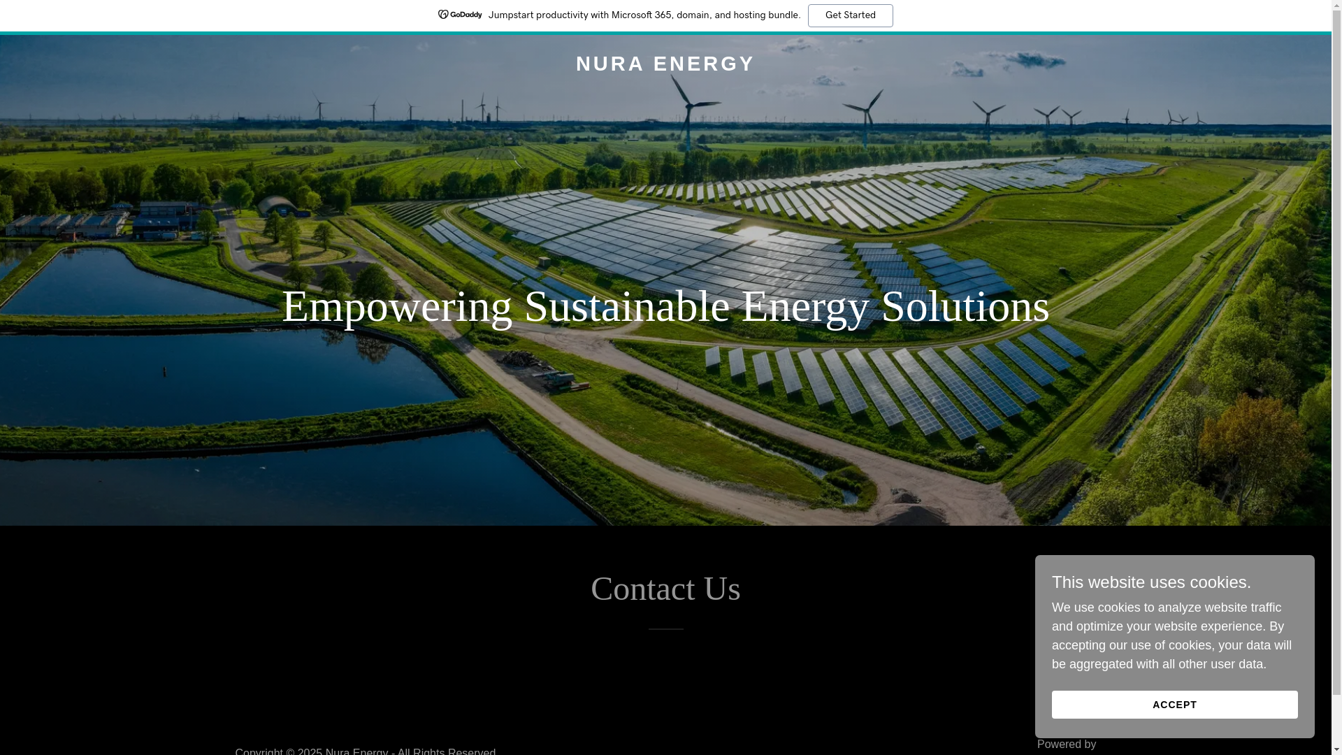 website screenshot of https://nuraenergy.in/