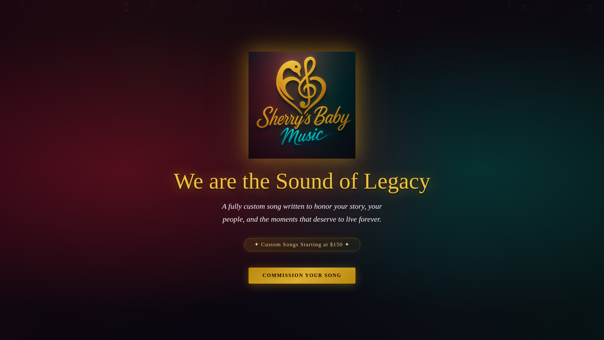 website screenshot of https://sherrysbabymusic.com/