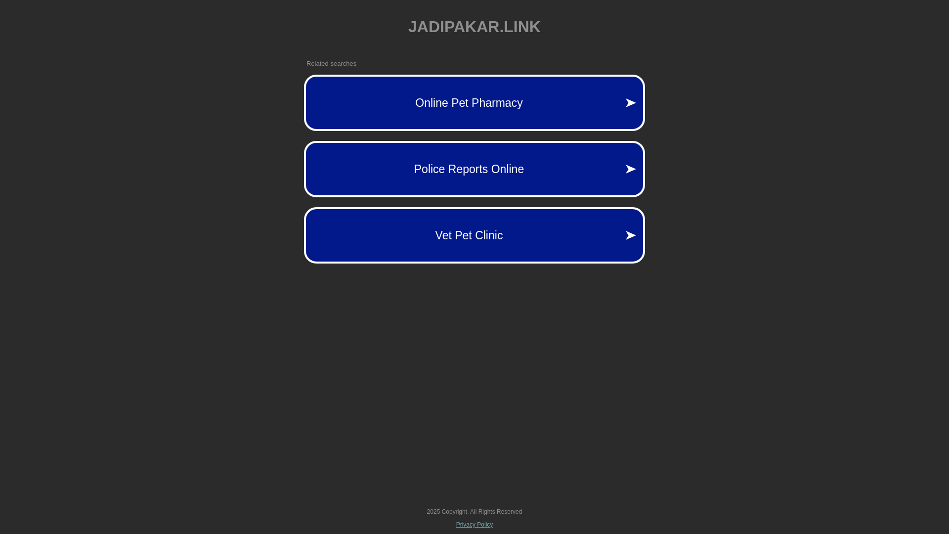 website screenshot of https://jadipakar.link/