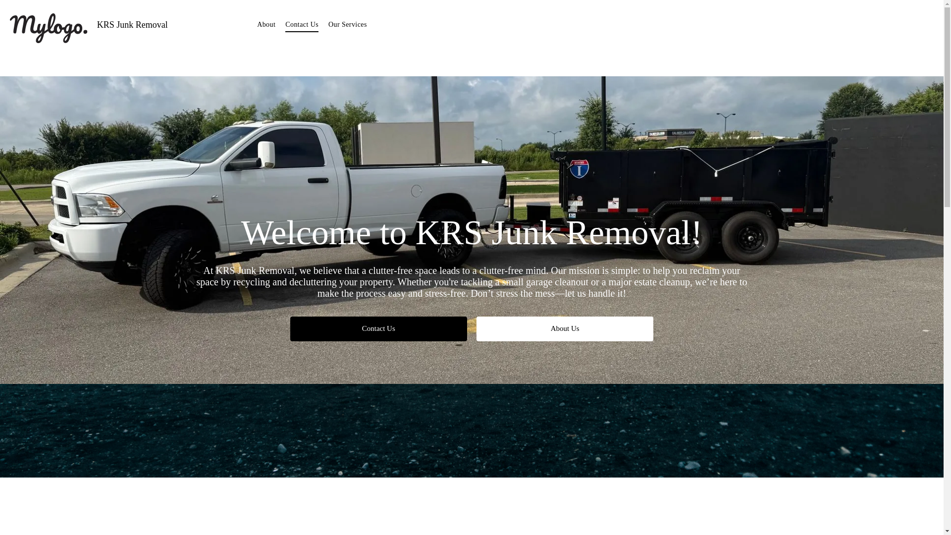 website screenshot of https://krsjunkremoval.com/