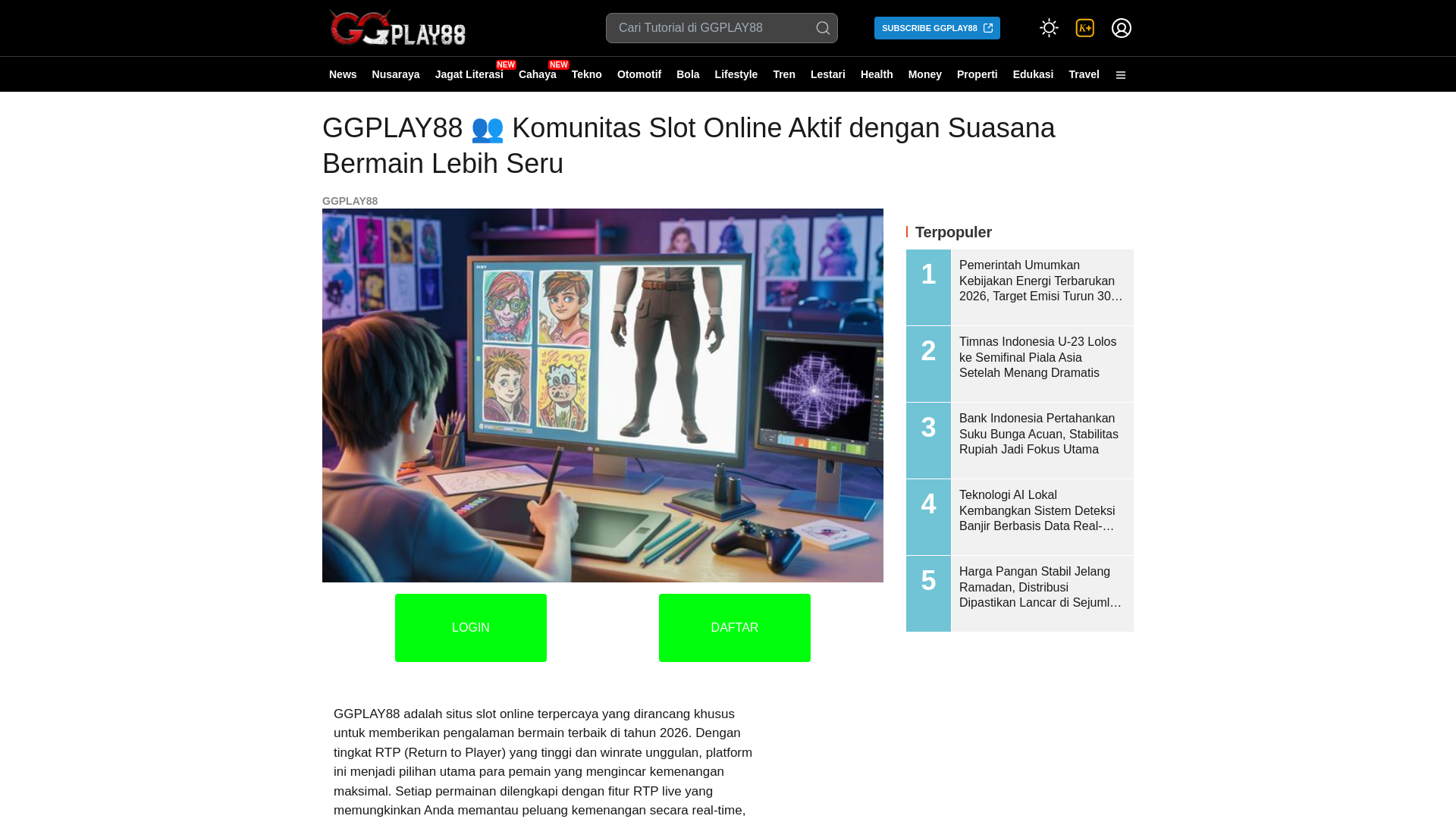 website screenshot of https://ggplay88-slot.pages.dev/