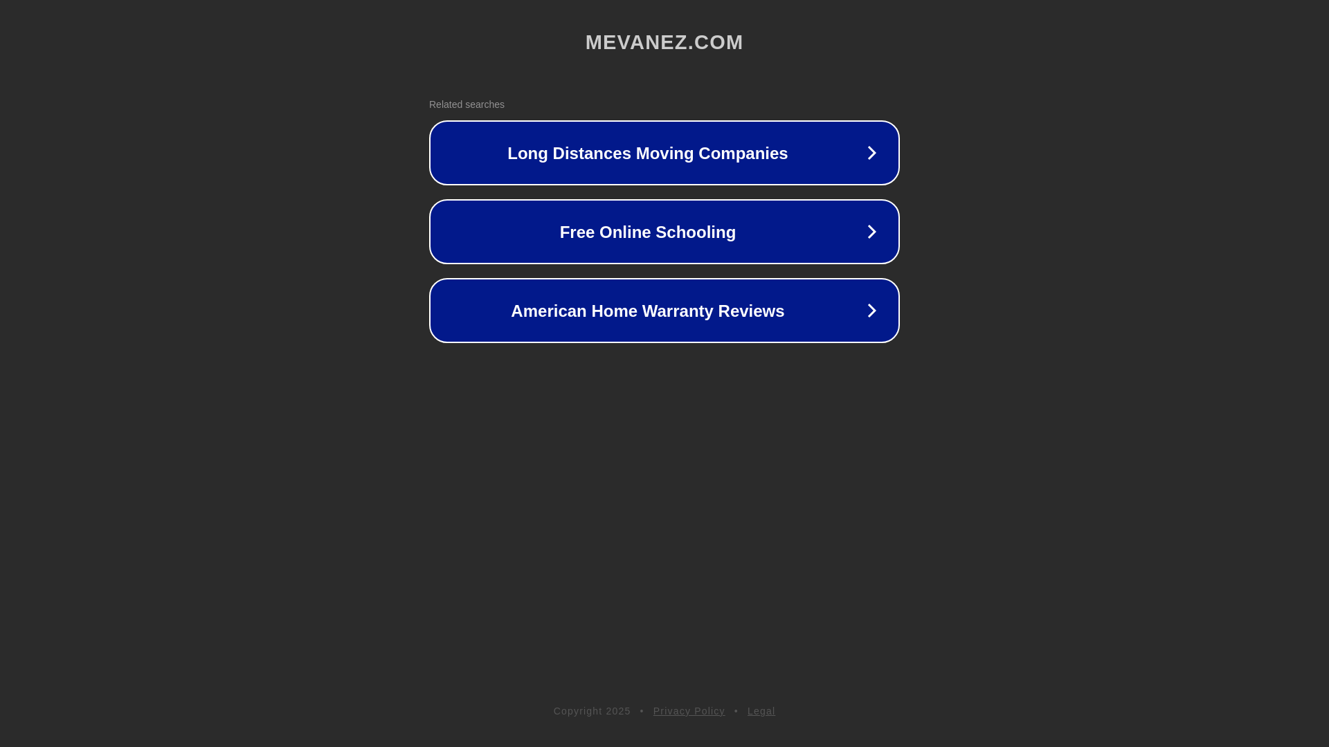 website screenshot of https://mevanez.com/