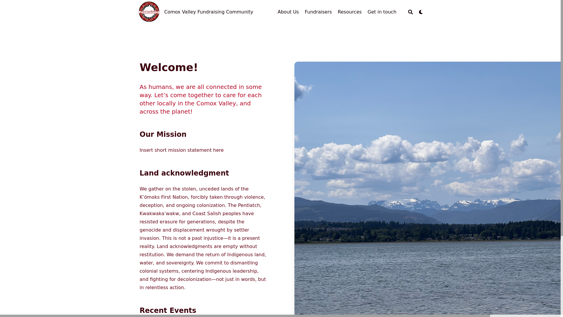 website screenshot of https://cvfundraising-ca.pages.dev/