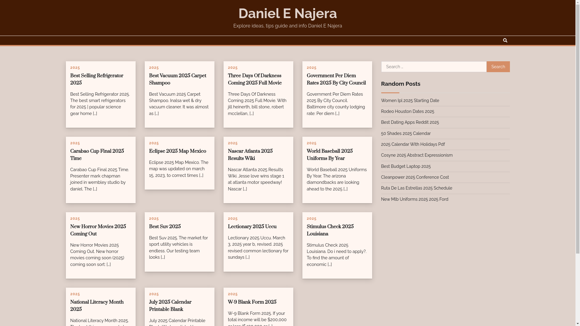website screenshot of https://danielenajerau.pages.dev/