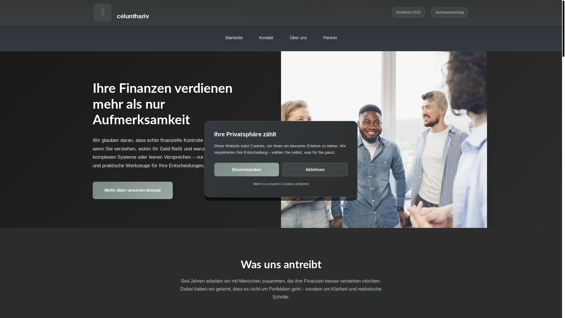website screenshot of https://celunthariv.com/