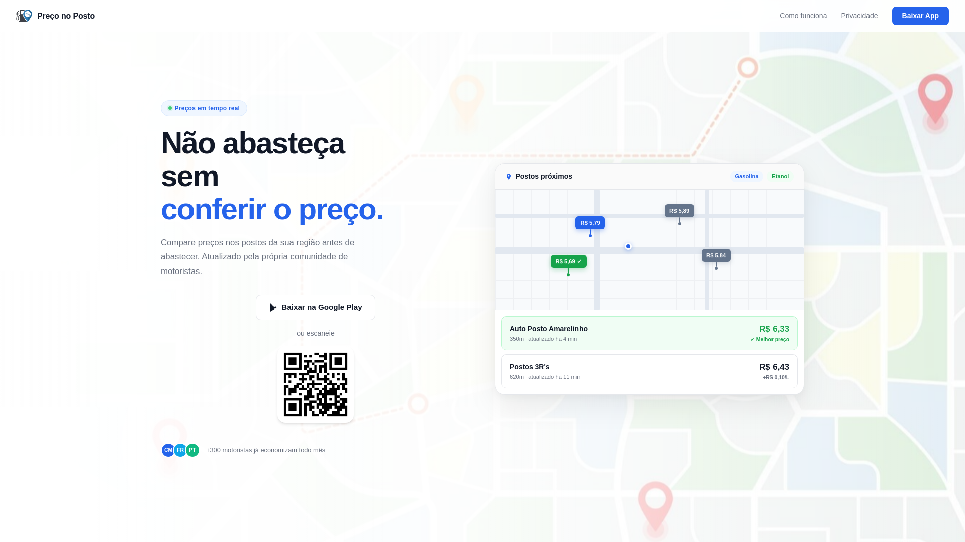website screenshot of https://preconoposto.com.br