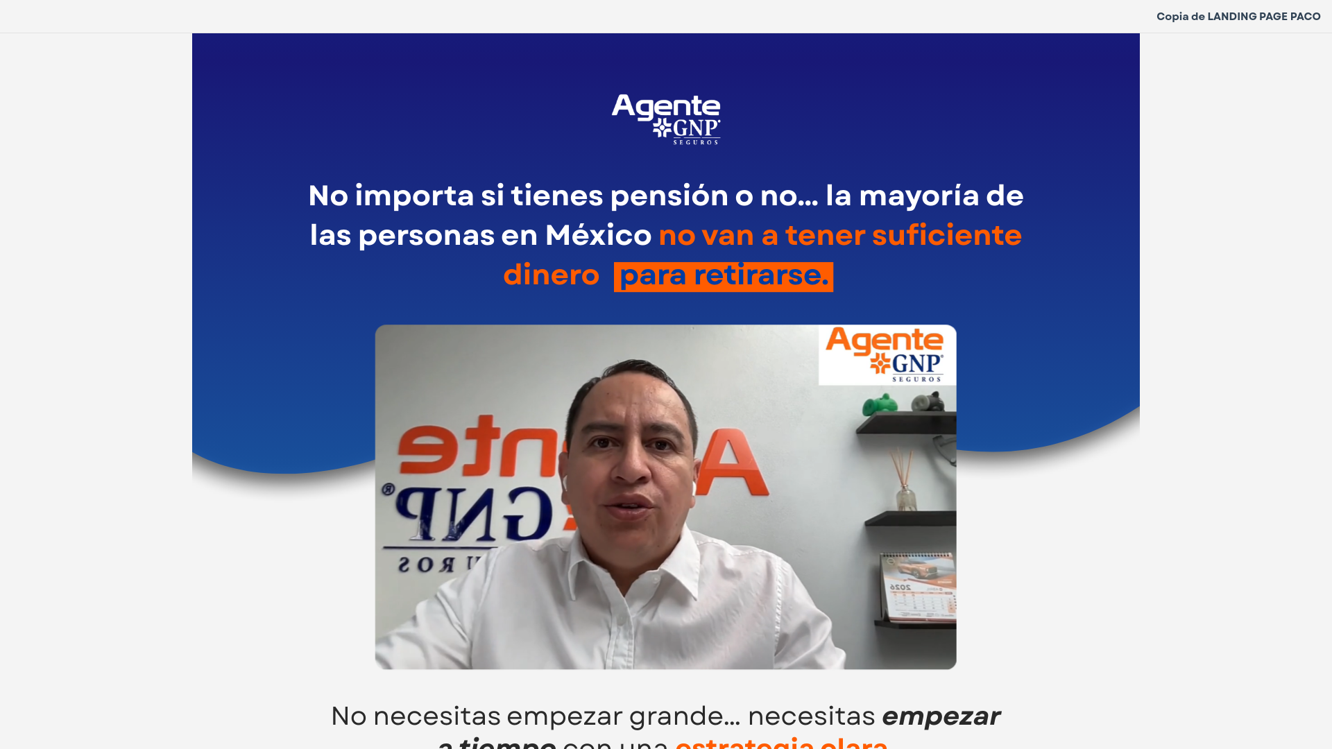 website screenshot of https://empiezaturetiro.com/