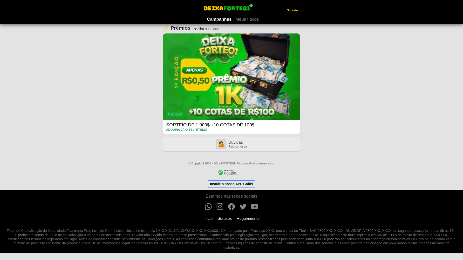 website screenshot of https://deixaforte01.com.br