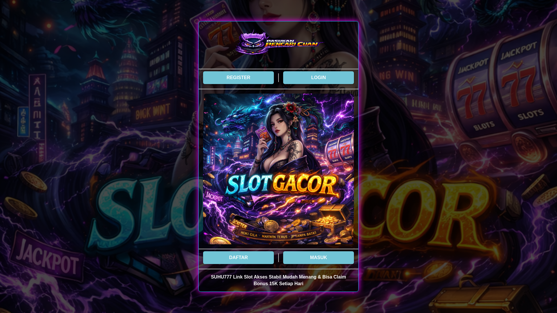 website screenshot of https://suhu777-anti-kalah.pages.dev/