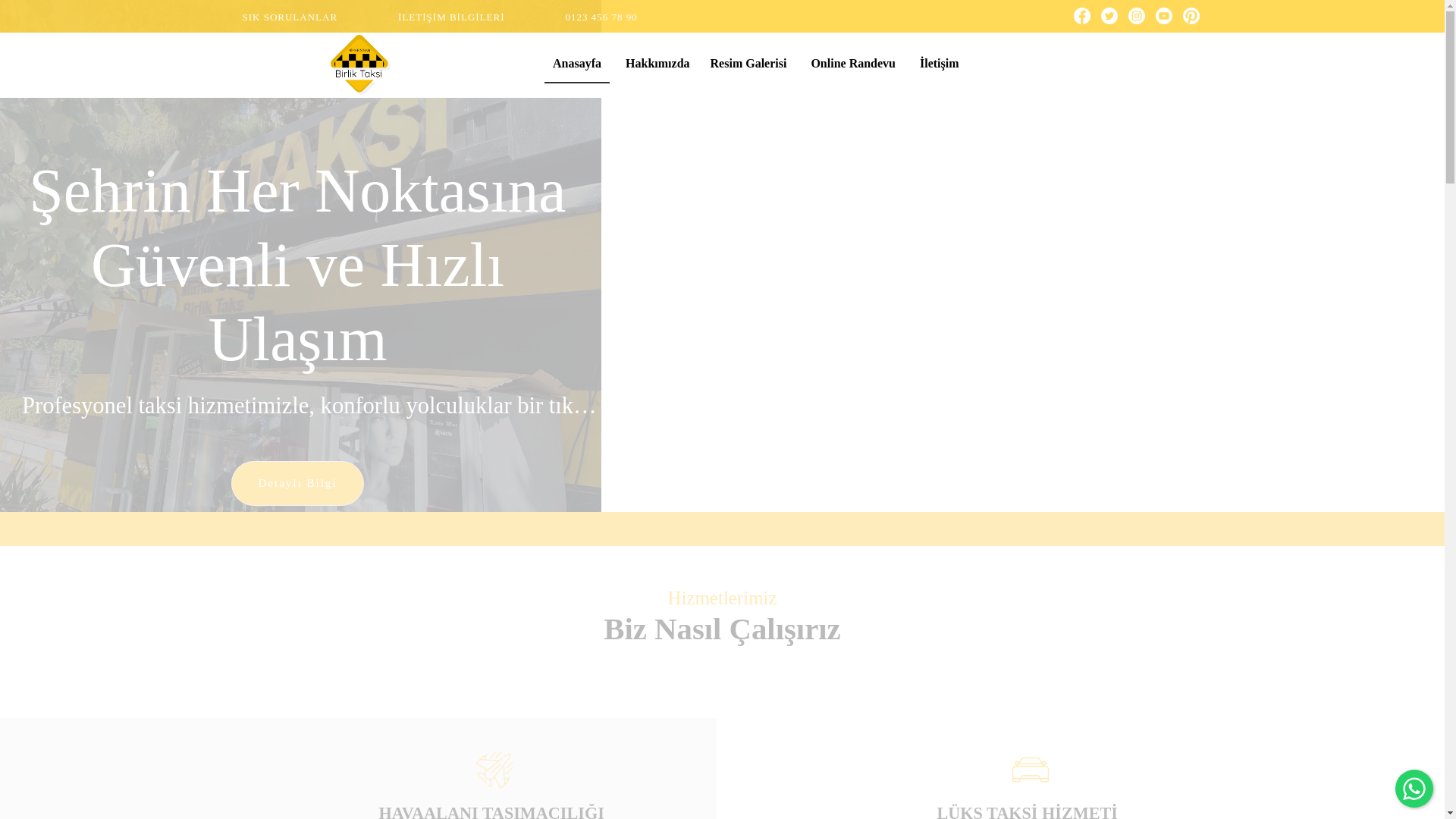 website screenshot of https://mimarobabirliktaksi.com.tr/