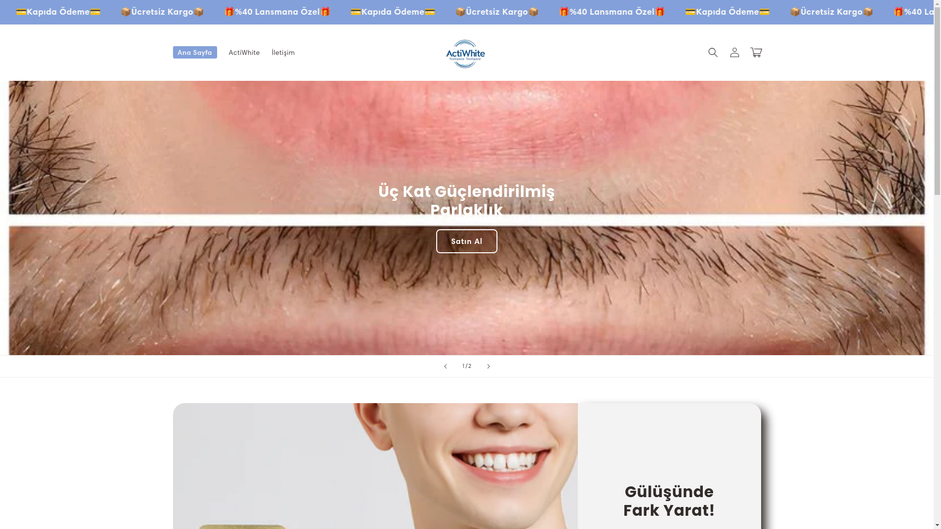 website screenshot of https://actiwhite.com.tr/
