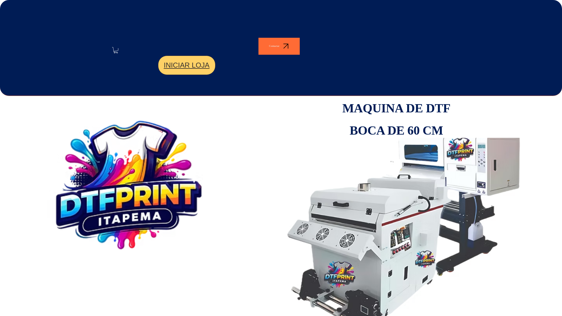website screenshot of https://dtfprintitapema.com.br/