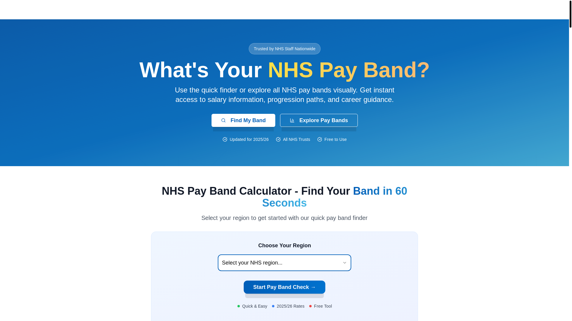 website screenshot of https://nhspaybands.uk/