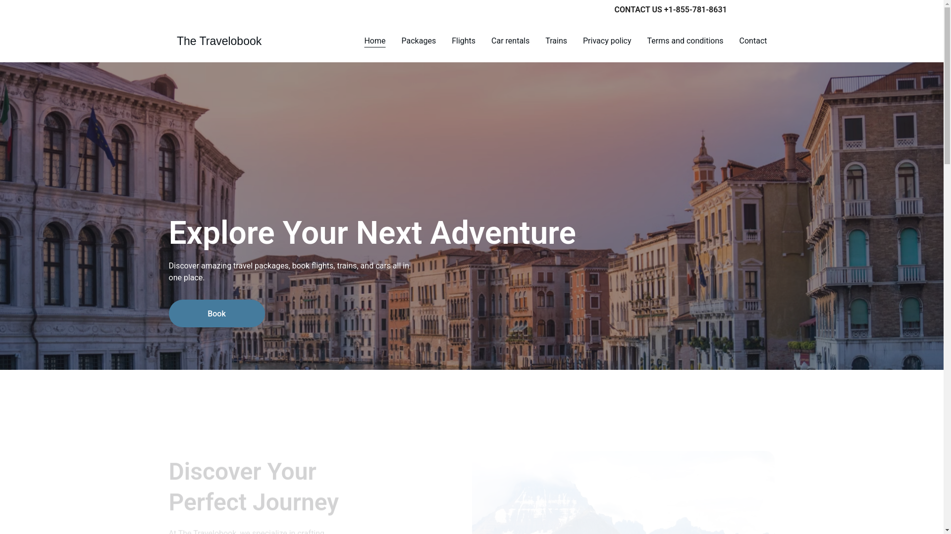 website screenshot of https://thetravelobook.online/