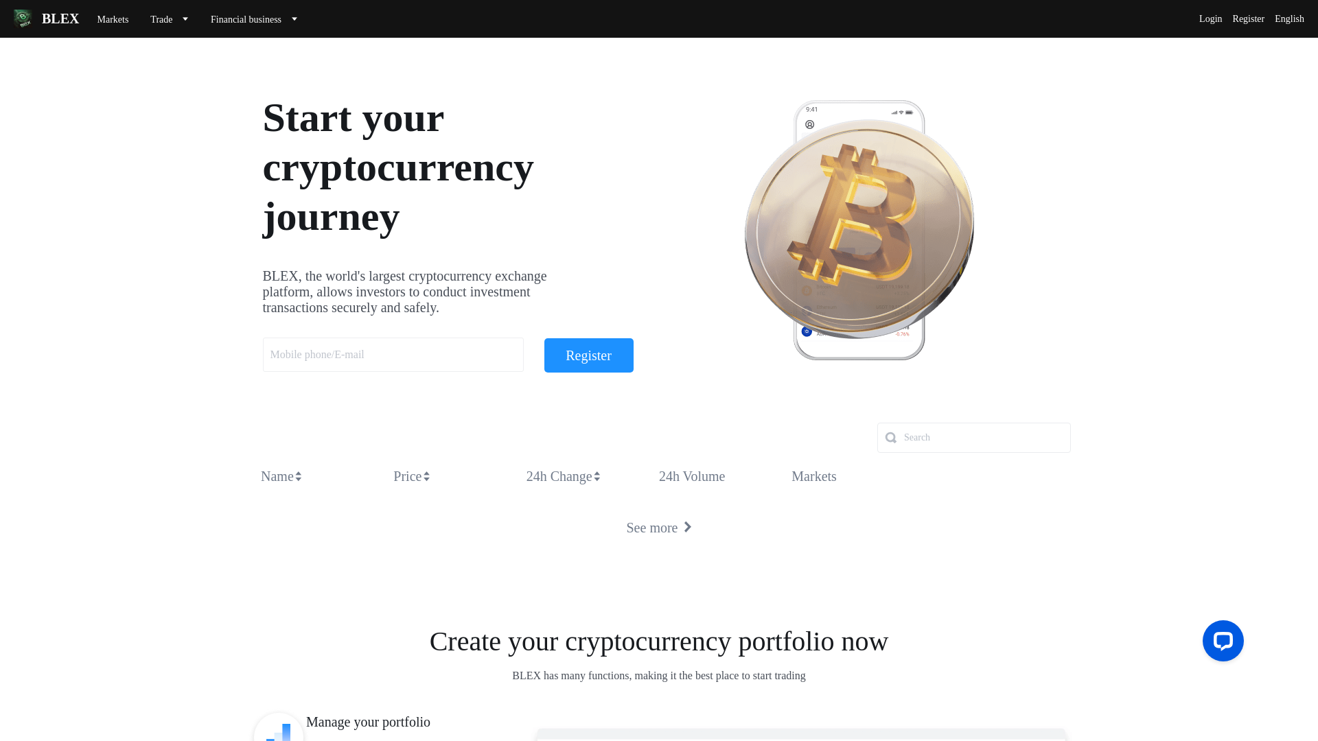 website screenshot of http://blexlcoin.com/
