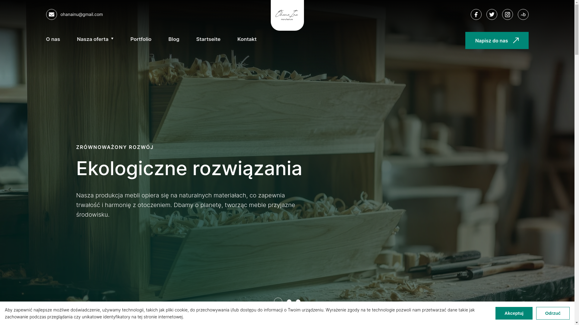 website screenshot of https://ohanainu.eu/