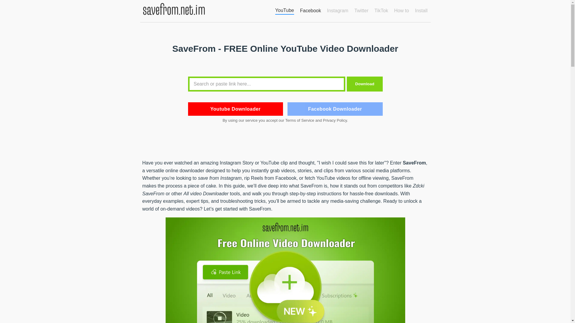 website screenshot of https://savefrom-cfd.pages.dev/