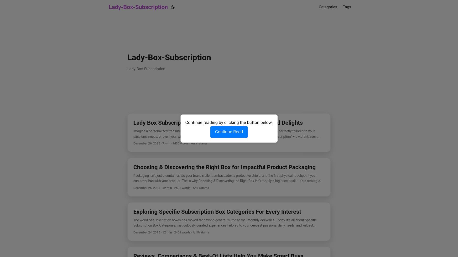 website screenshot of https://lady-box-subscription.pages.dev/