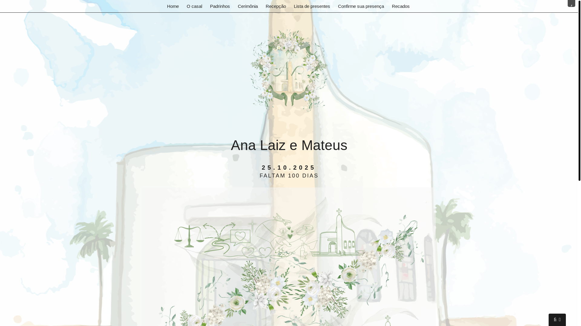 website screenshot of https://analaizemateus.com.br/