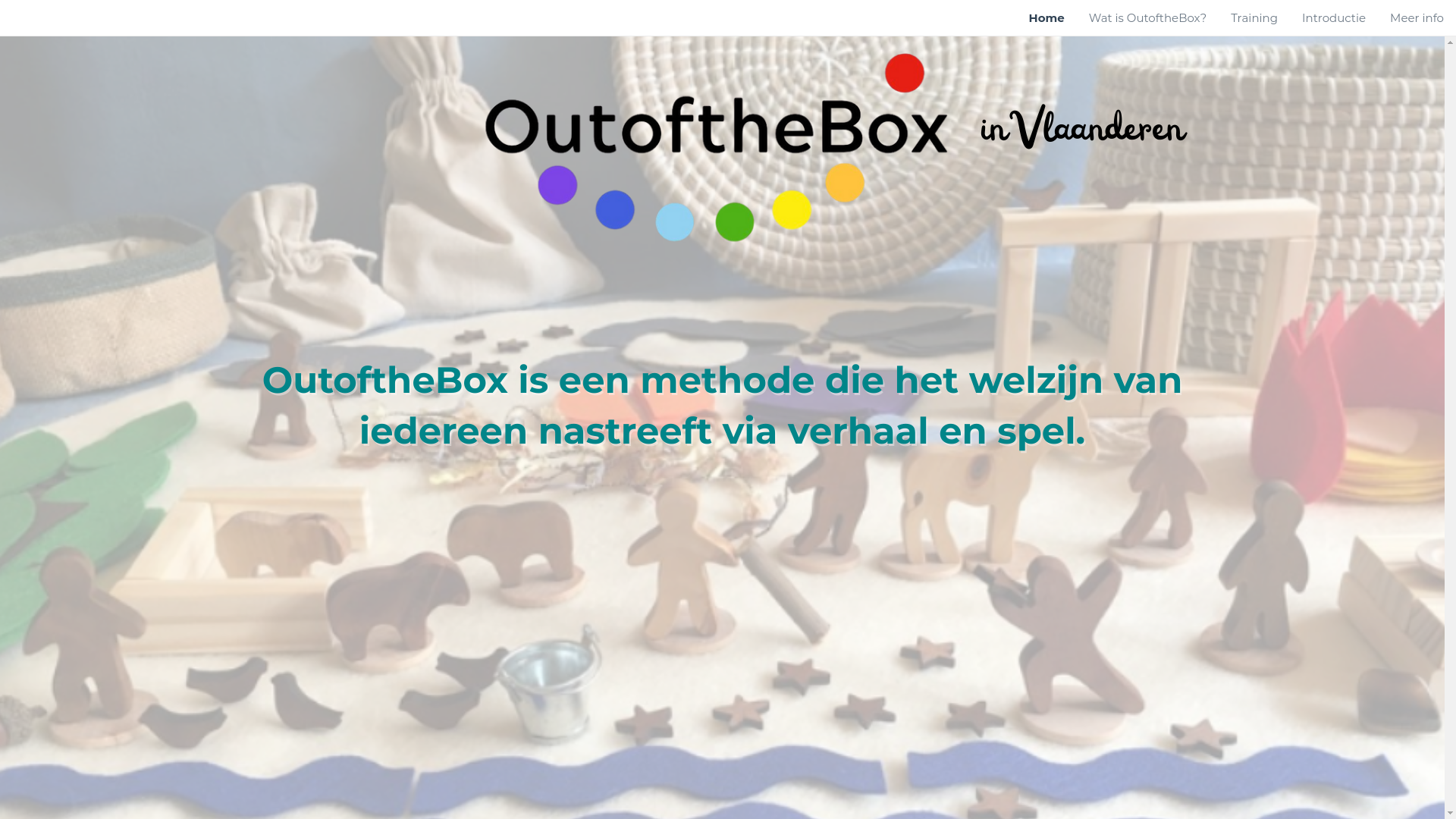 website screenshot of https://outoftheboxvlaanderen.org/