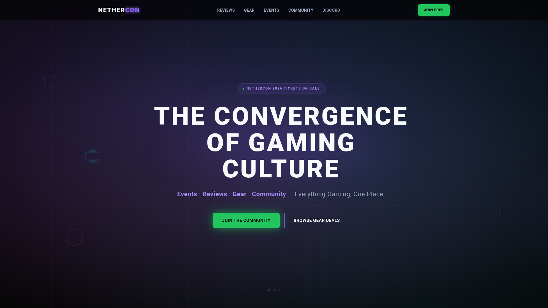 website screenshot of https://nethercon.pages.dev/