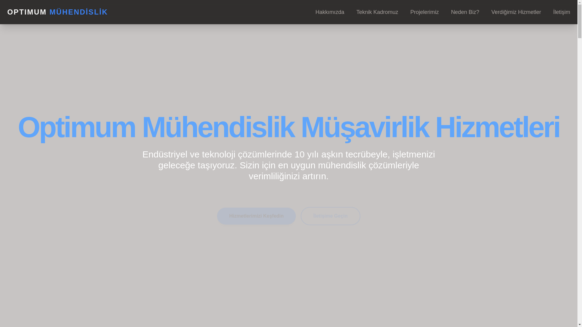 website screenshot of https://optimummuhandislik.pages.dev/