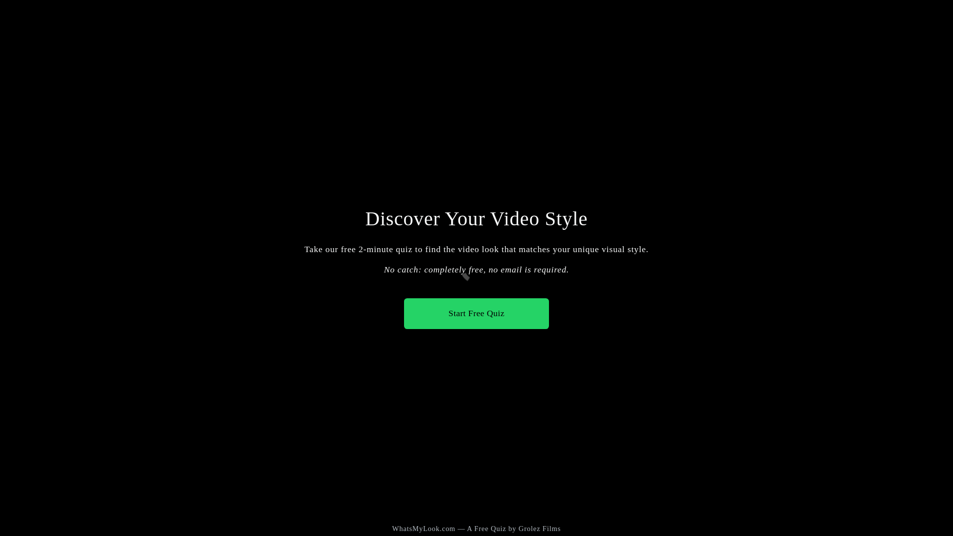 website screenshot of https://whatsmylook.com/