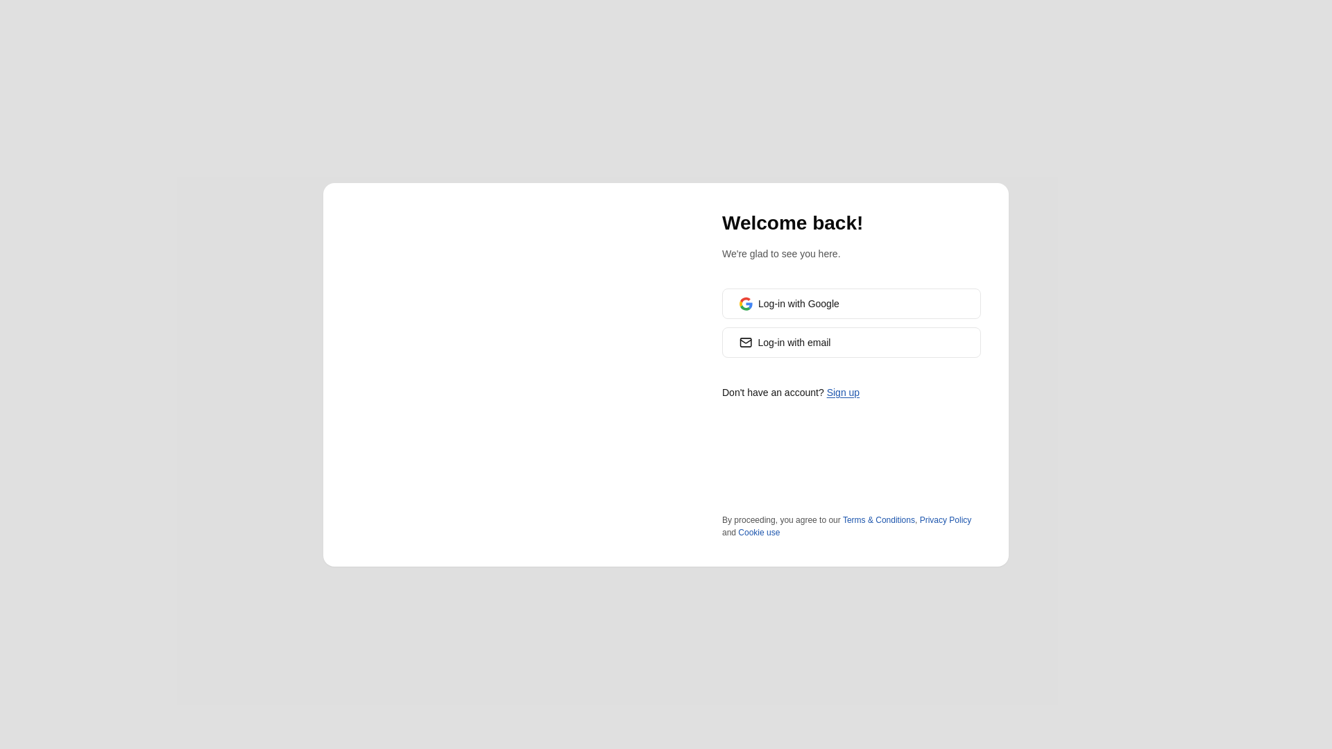website screenshot of https://customers-web-app-staging.pages.dev/