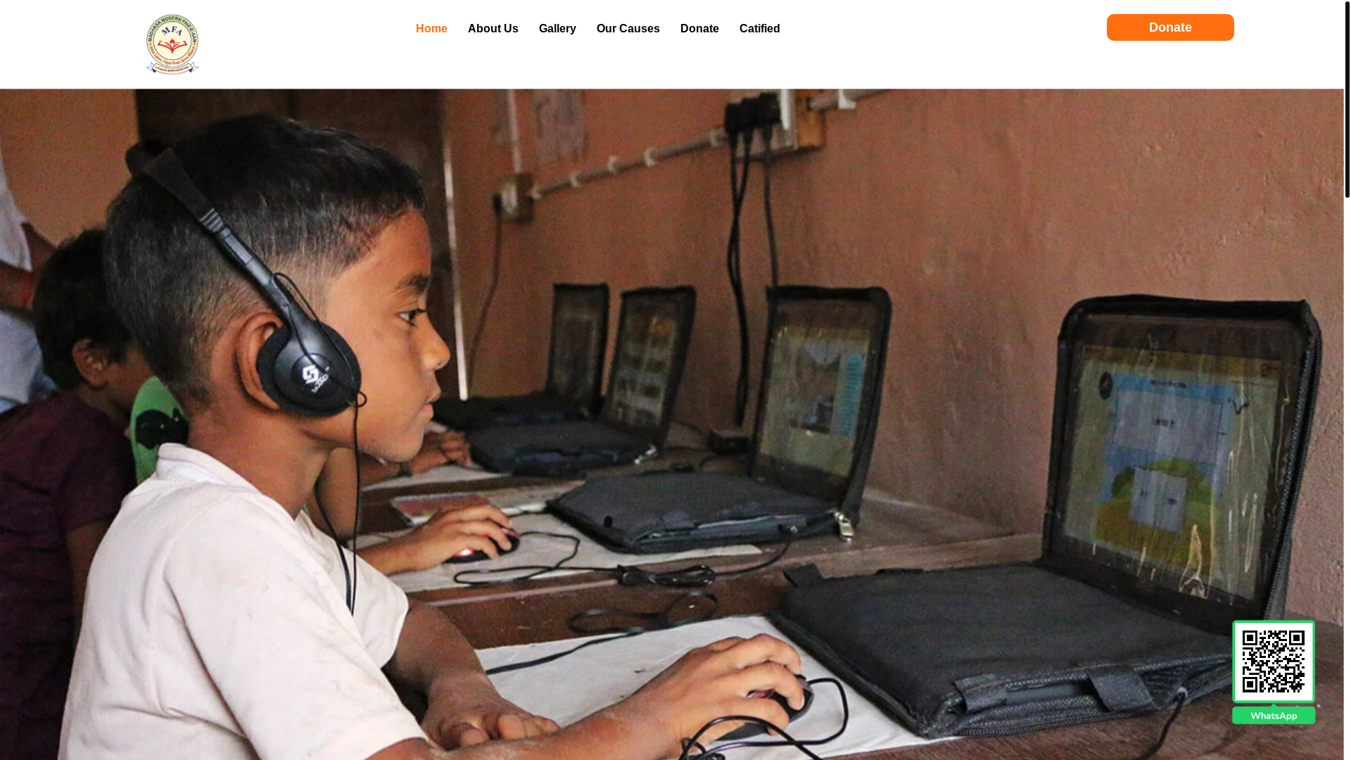 website screenshot of https://madrasa-faizeaam.in/