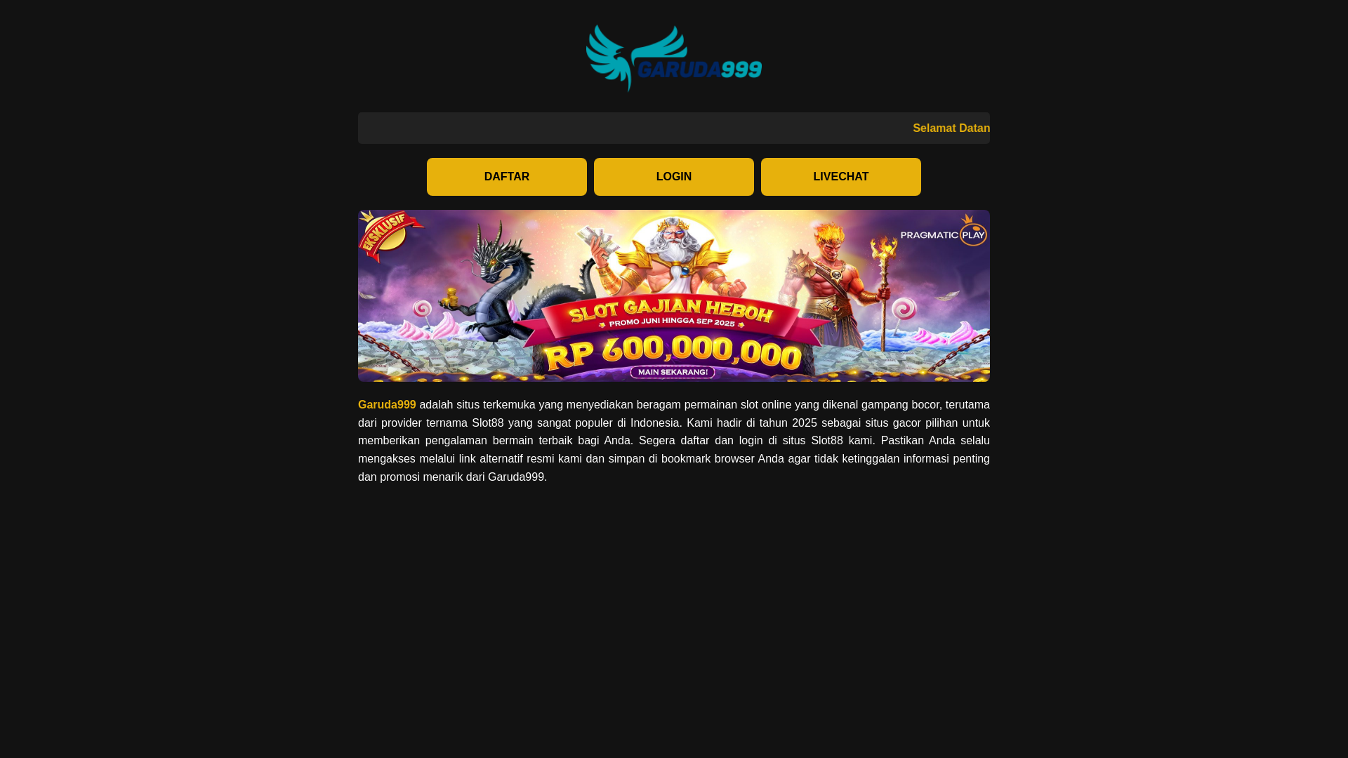 website screenshot of https://ampgaruda999pro-live.pages.dev/