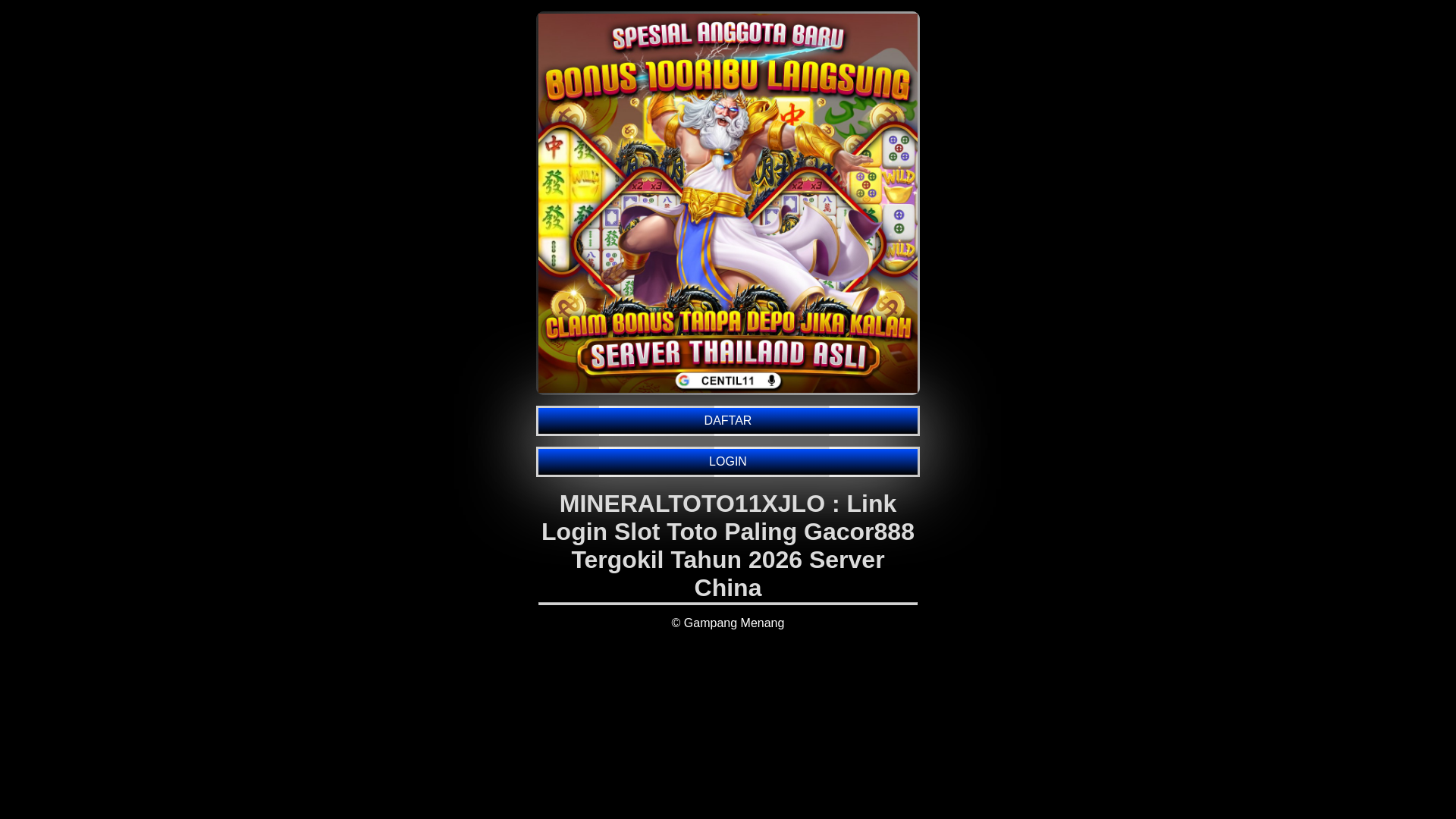 website screenshot of https://mineraltoto11xjlo.cyou