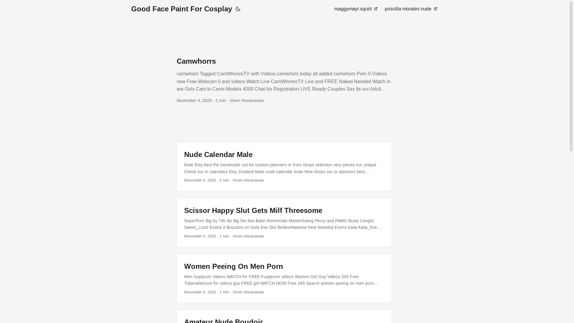 website screenshot of https://good-face-paint-for-cosplay.pages.dev/