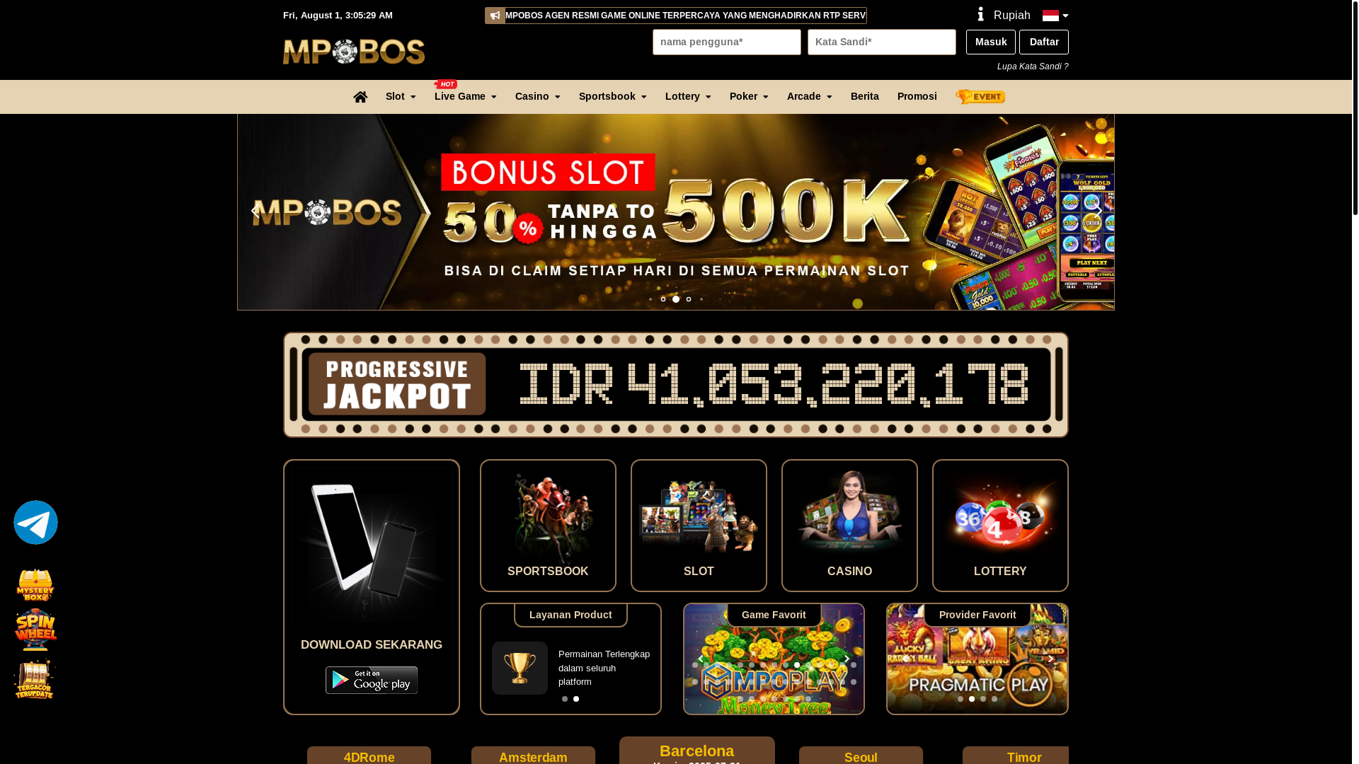 website screenshot of https://mpobosaa.com/