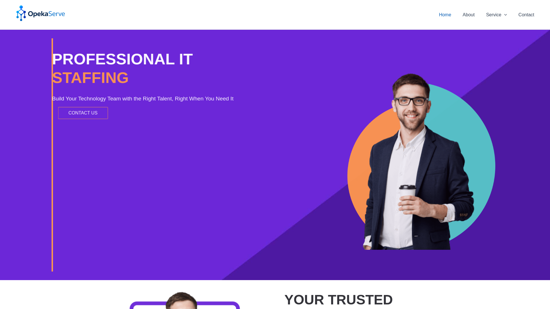 website screenshot of https://opekaserve.com/