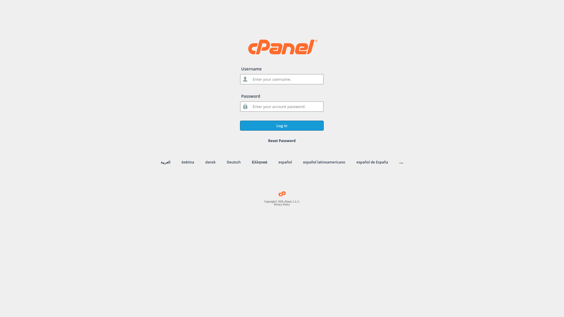 website screenshot of https://cpanel.alhalal.bd/