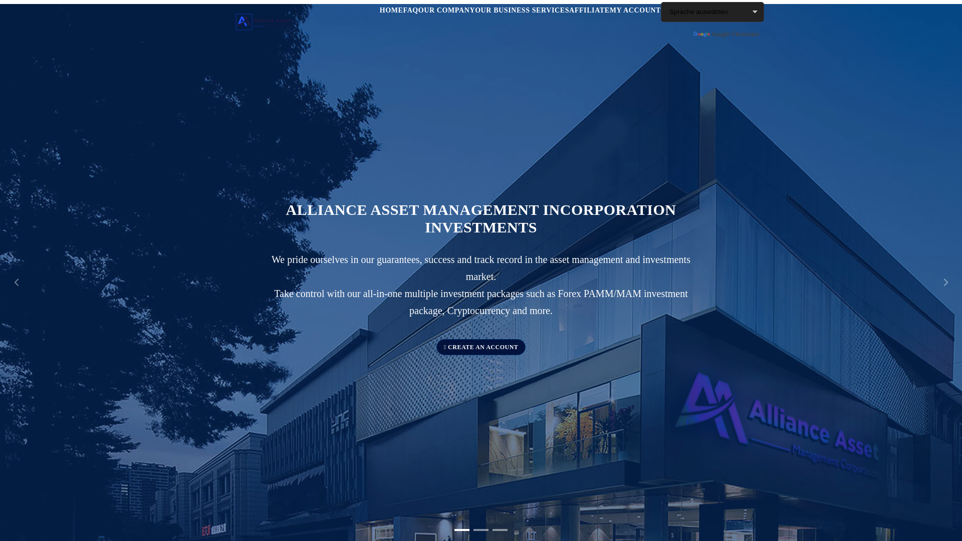 website screenshot of http://www.allianceassetmanagementincorporation.com