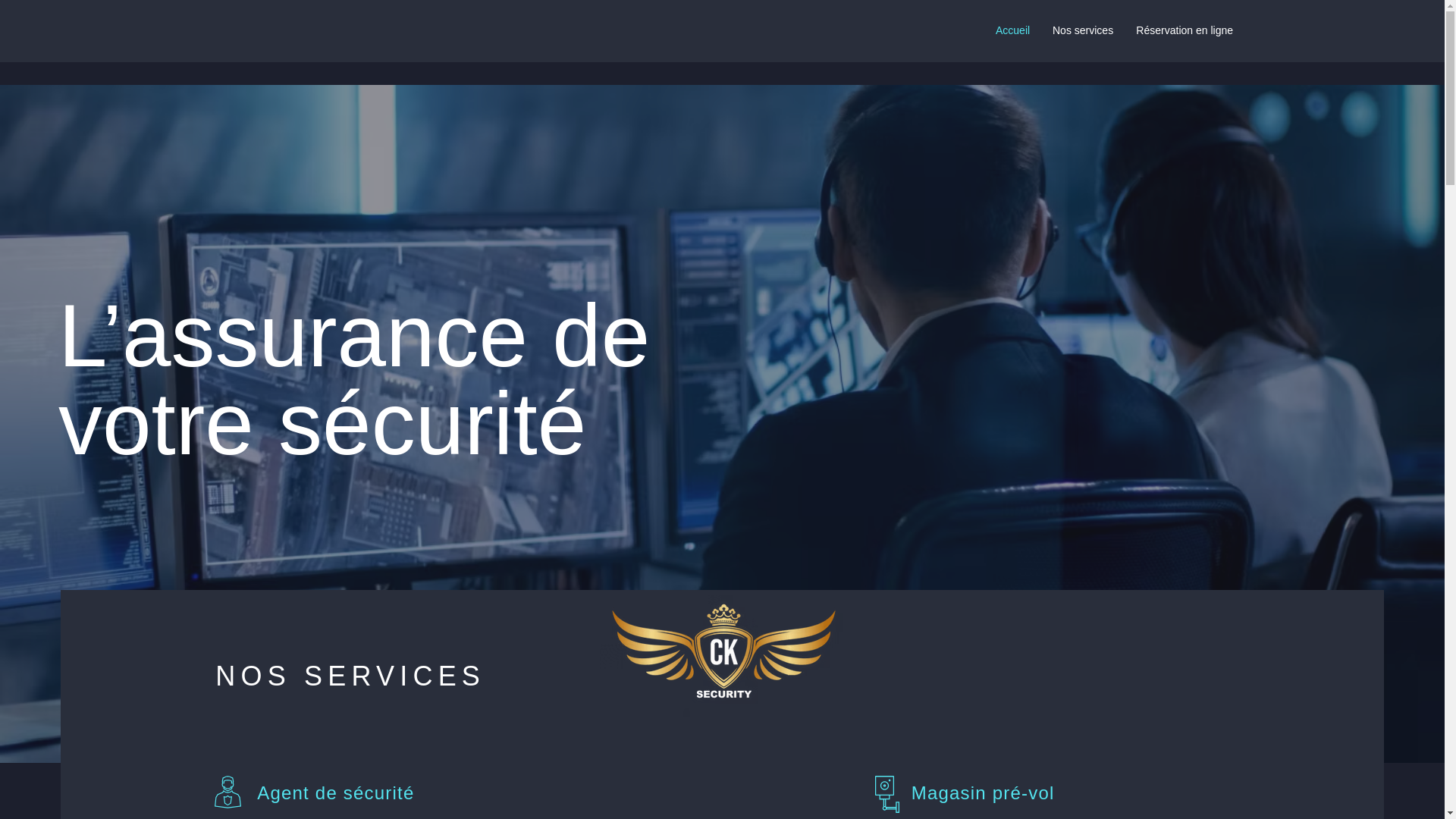 website screenshot of https://cksecurity.fr/